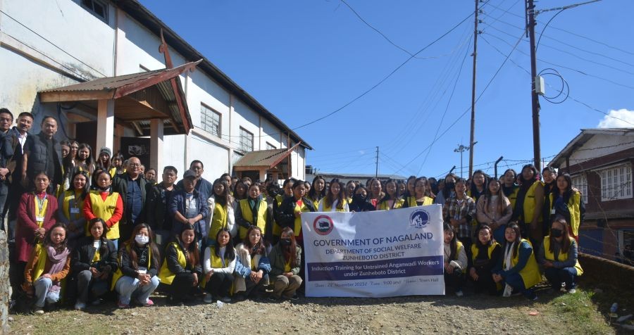 Coordination meeting of Director, senior officers of Social Welfare Department with officers, staffs and anganwadi workers of Zunheboto district was held on November 22 and 23. (DIPR Photo)